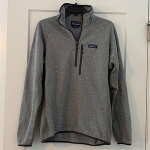 Patagonia Men's Better Sweater Light Gray Quarter Zip